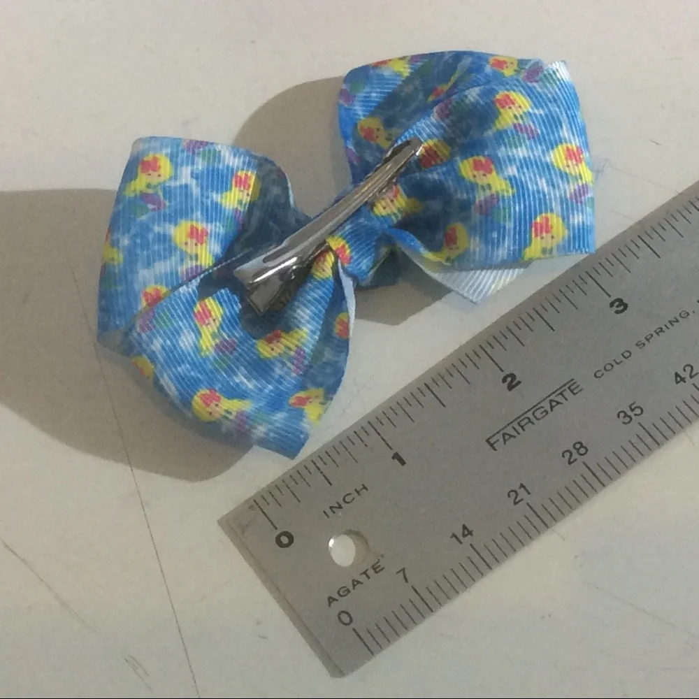 4 Unicorn Rainbow Mermaid Hairclip Bow Bucce's Hair Scrunchie Lot Accessories